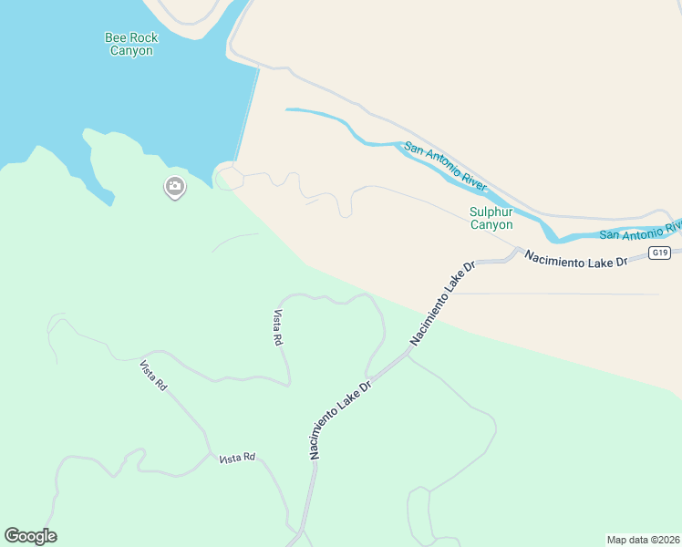 map of restaurants, bars, coffee shops, grocery stores, and more near 61446 Vista Road in Bradley