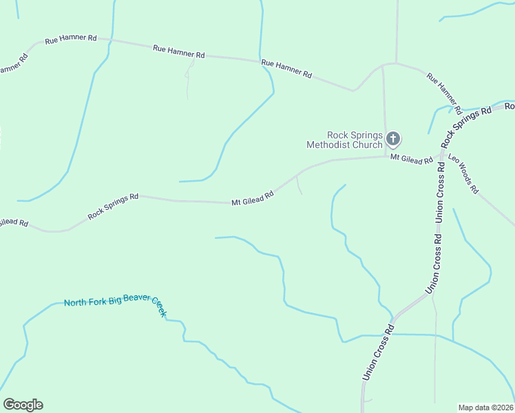 map of restaurants, bars, coffee shops, grocery stores, and more near 3290 Rock Springs Road in Wildersville
