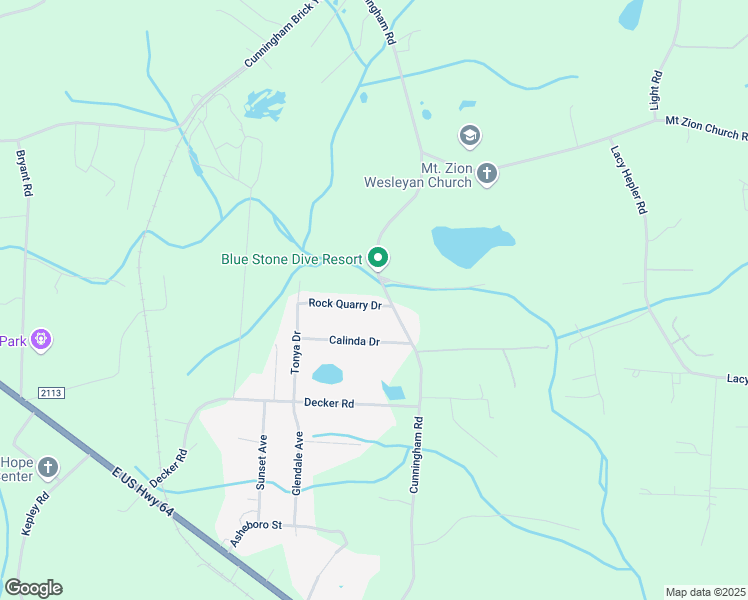 map of restaurants, bars, coffee shops, grocery stores, and more near 168 Rock Quarry Drive in Thomasville
