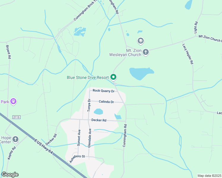 map of restaurants, bars, coffee shops, grocery stores, and more near 168 Rock Quarry Drive in Thomasville