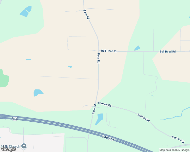 map of restaurants, bars, coffee shops, grocery stores, and more near 9876 Pace Road in Bailey