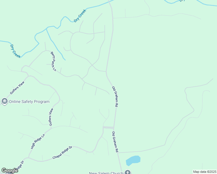 map of restaurants, bars, coffee shops, grocery stores, and more near 895 Berry Patch Lane in Pittsboro