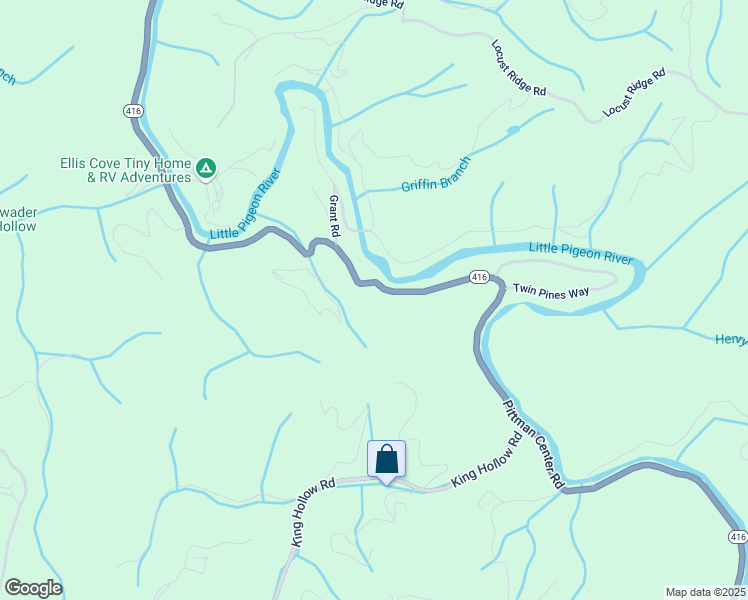 map of restaurants, bars, coffee shops, grocery stores, and more near 3784 Pittman Center Road in Sevierville