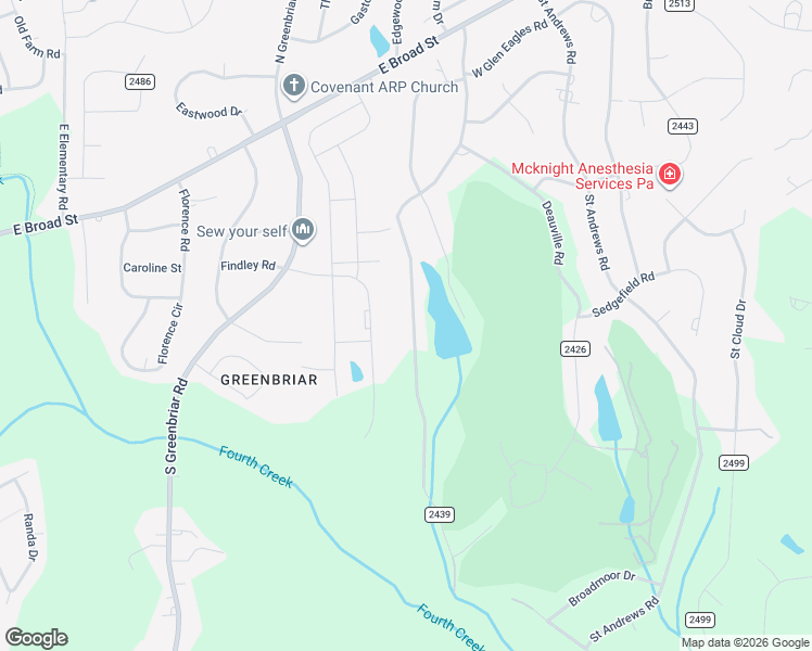 map of restaurants, bars, coffee shops, grocery stores, and more near 450 Augusta Drive in Statesville