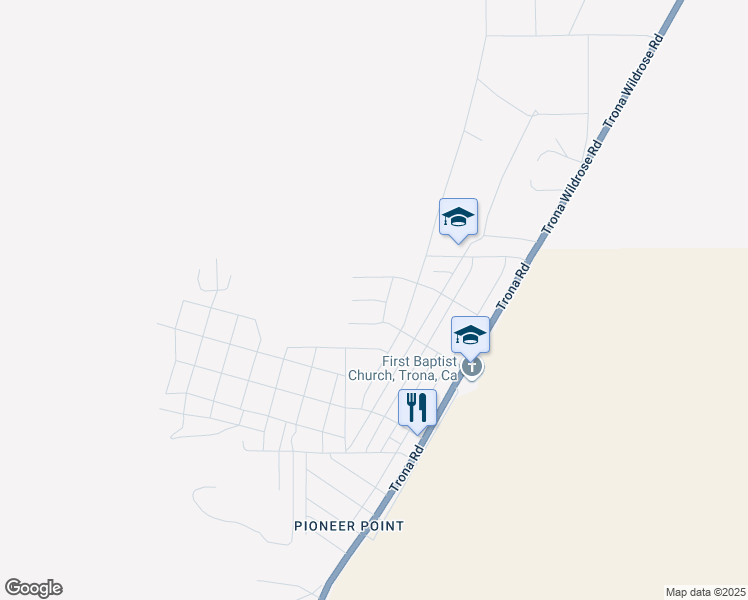 map of restaurants, bars, coffee shops, grocery stores, and more near Locust Street in Searles Valley