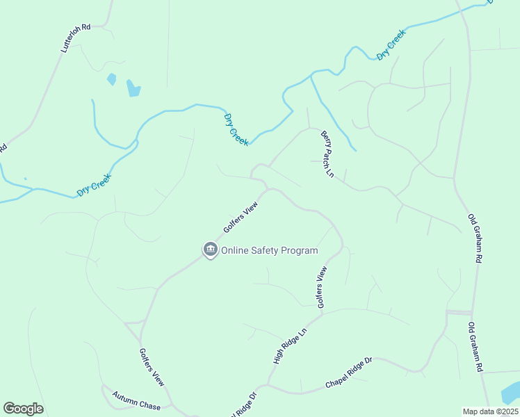 map of restaurants, bars, coffee shops, grocery stores, and more near 503 Golfers View in Pittsboro