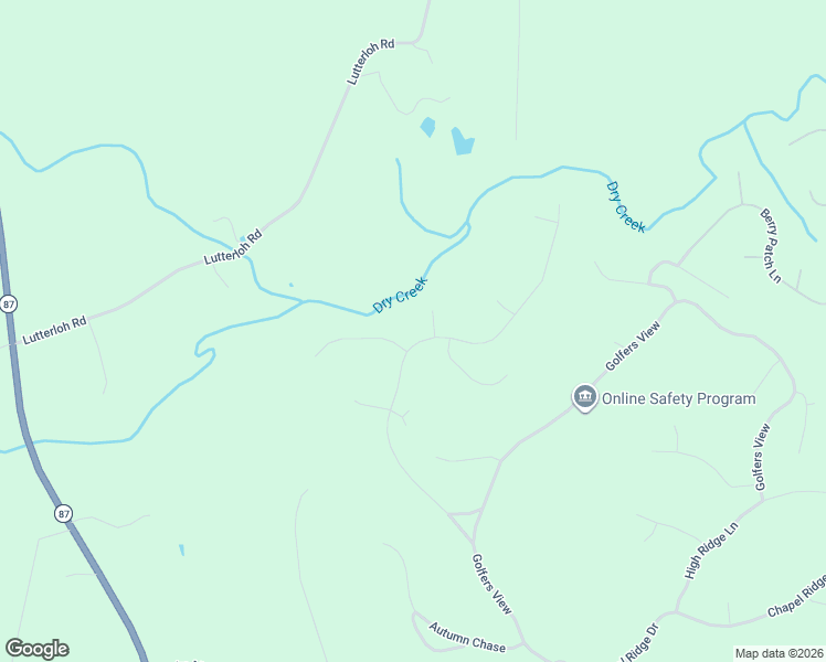 map of restaurants, bars, coffee shops, grocery stores, and more near 522 Cabin Creek in Pittsboro