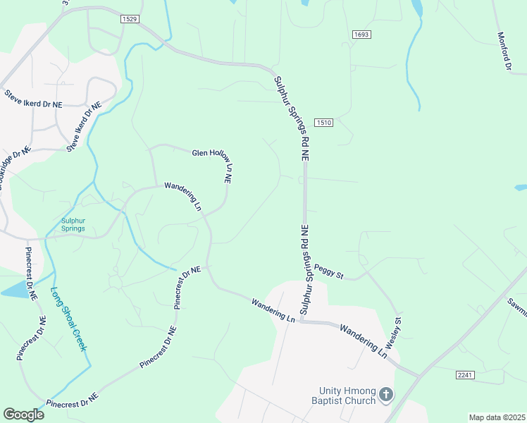 map of restaurants, bars, coffee shops, grocery stores, and more near 4754 Elmhurst Drive Northeast in Hickory