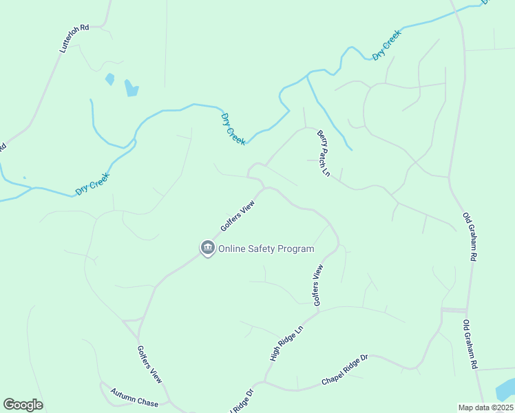 map of restaurants, bars, coffee shops, grocery stores, and more near 503 Golfers View in Pittsboro