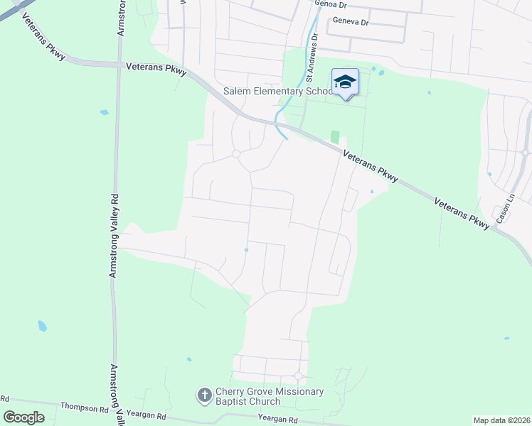 map of restaurants, bars, coffee shops, grocery stores, and more near 3626 Rose Gold Ct. in Murfreesboro