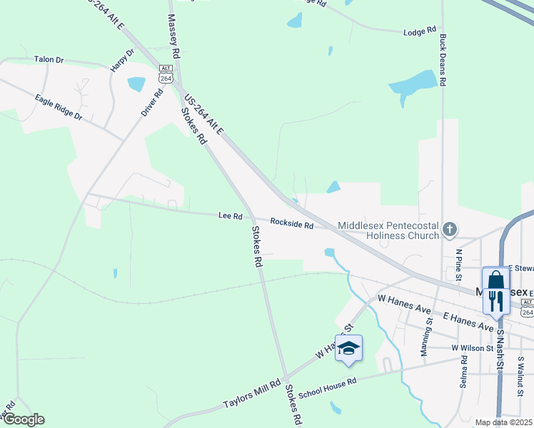 map of restaurants, bars, coffee shops, grocery stores, and more near 12311 West Finch Avenue in Middlesex