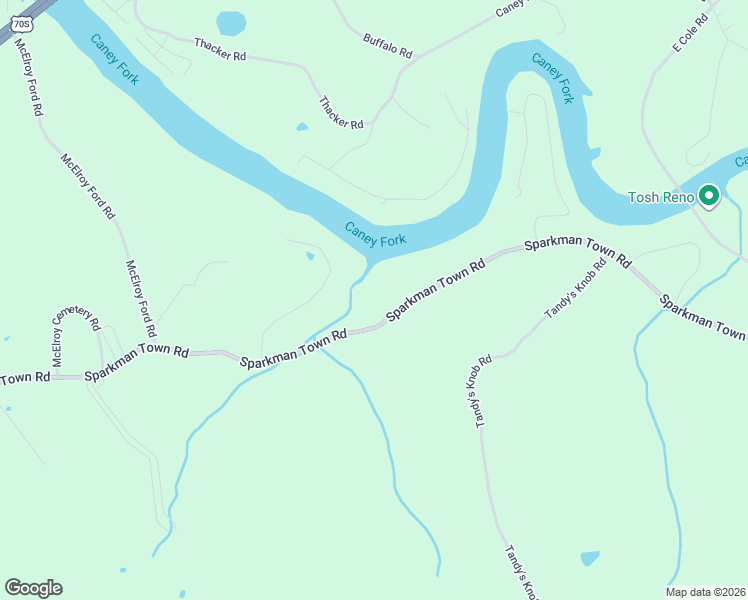 map of restaurants, bars, coffee shops, grocery stores, and more near 2541 Sparkman Town Road in Doyle