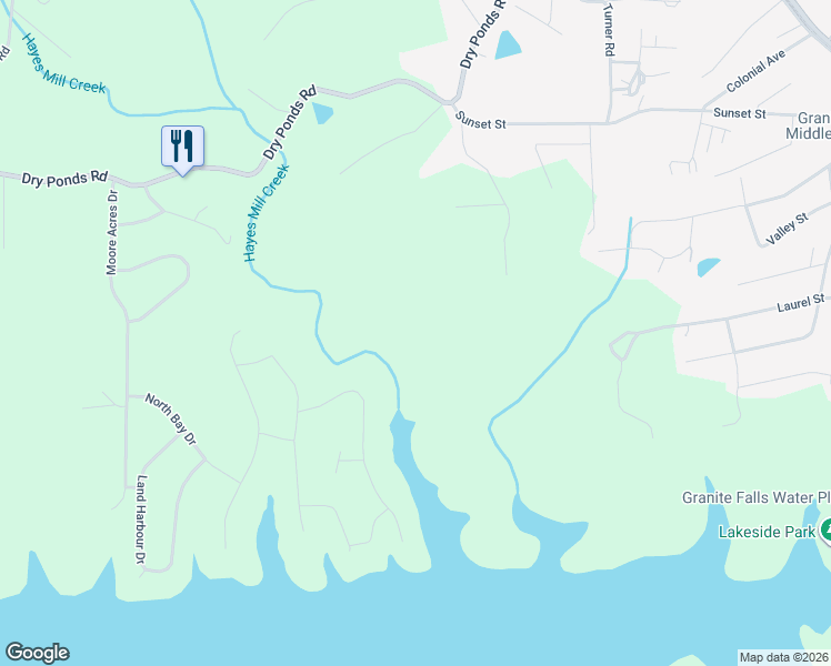 map of restaurants, bars, coffee shops, grocery stores, and more near 5804 Kaylee Ann Drive in Granite Falls
