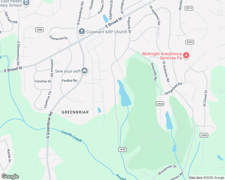 map of restaurants, bars, coffee shops, grocery stores, and more near 438 Augusta Drive in Statesville