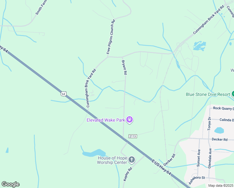 map of restaurants, bars, coffee shops, grocery stores, and more near 421 Bryant Road in Lexington