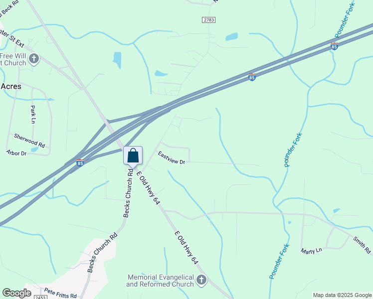 map of restaurants, bars, coffee shops, grocery stores, and more near 238 Knollwood Avenue in Lexington