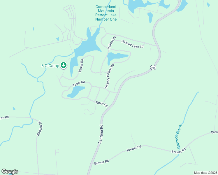 map of restaurants, bars, coffee shops, grocery stores, and more near 102 Siever Road in Crossville