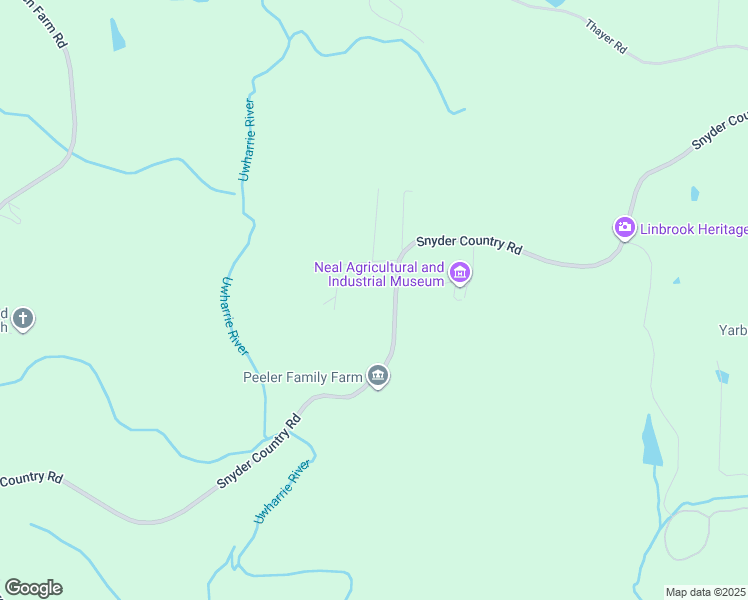 map of restaurants, bars, coffee shops, grocery stores, and more near 5742 Snyder Country Road in Trinity