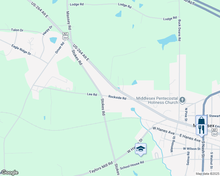 map of restaurants, bars, coffee shops, grocery stores, and more near 12311 West Finch Avenue in Middlesex