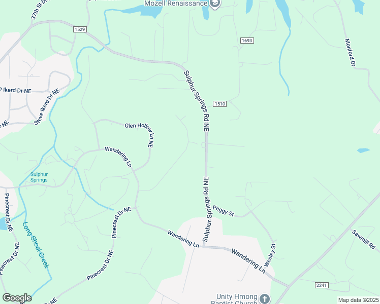 map of restaurants, bars, coffee shops, grocery stores, and more near 4836 Elmhurst Drive Northeast in Hickory