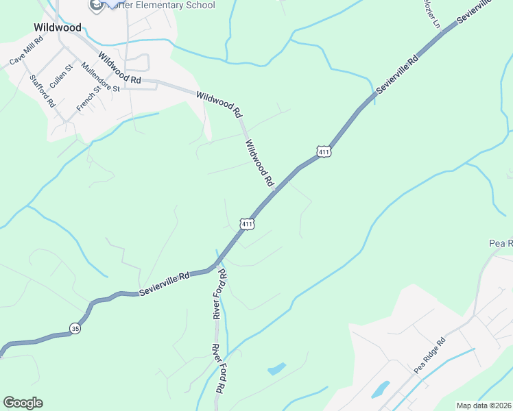 map of restaurants, bars, coffee shops, grocery stores, and more near 4155 Sevierville Road in Maryville