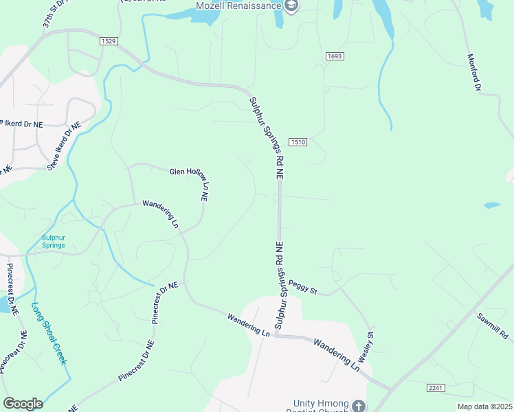 map of restaurants, bars, coffee shops, grocery stores, and more near 4836 Elmhurst Drive Northeast in Hickory