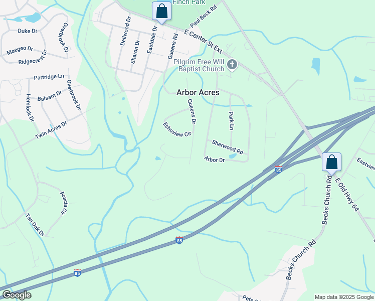 map of restaurants, bars, coffee shops, grocery stores, and more near 508 Queens Drive in Lexington
