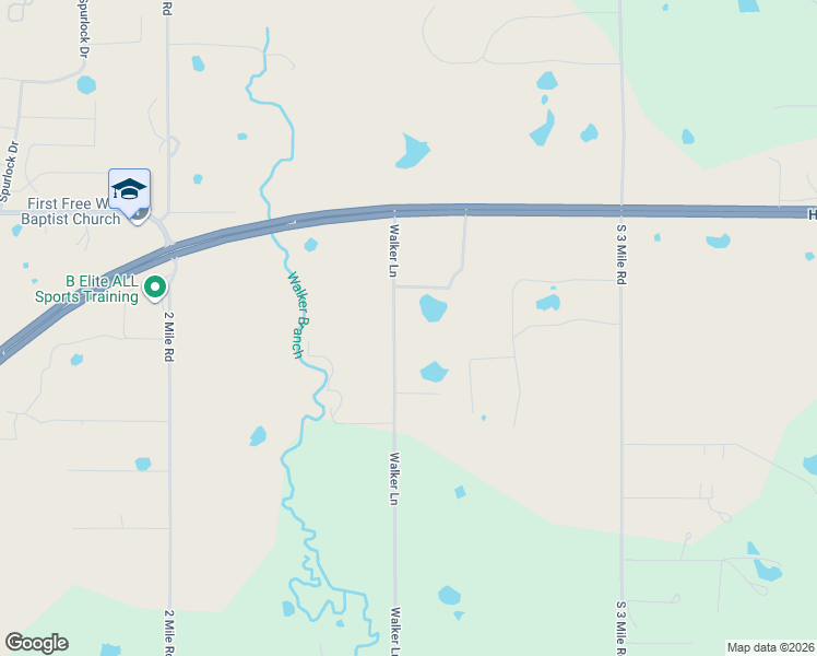 map of restaurants, bars, coffee shops, grocery stores, and more near 106 Walker Lane in Fort Gibson