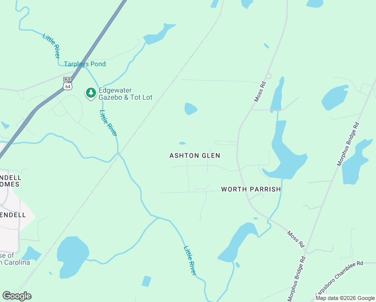 map of restaurants, bars, coffee shops, grocery stores, and more near 1108 Agio Court in Zebulon