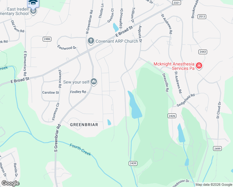 map of restaurants, bars, coffee shops, grocery stores, and more near 438 Augusta Drive in Statesville
