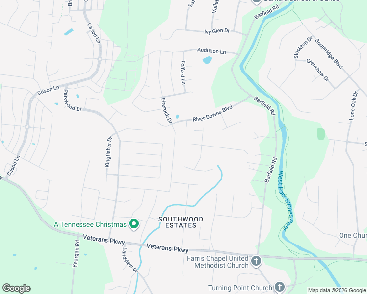 map of restaurants, bars, coffee shops, grocery stores, and more near 3231 Firerock Drive in Murfreesboro