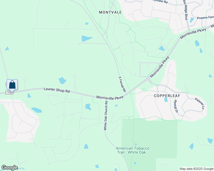 map of restaurants, bars, coffee shops, grocery stores, and more near 1017 East Ferrell Road in Apex