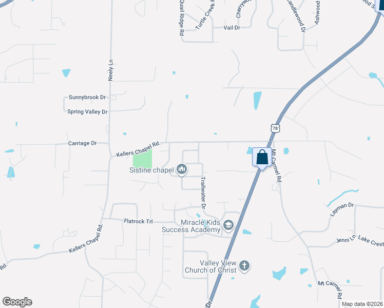 map of restaurants, bars, coffee shops, grocery stores, and more near 1061 Mark Circle in Jonesboro