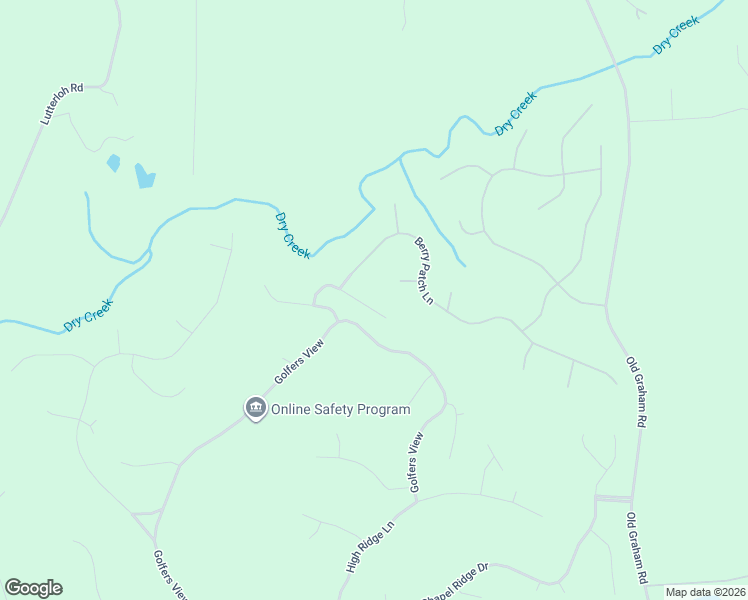 map of restaurants, bars, coffee shops, grocery stores, and more near 244 Lookout Ridge in Pittsboro