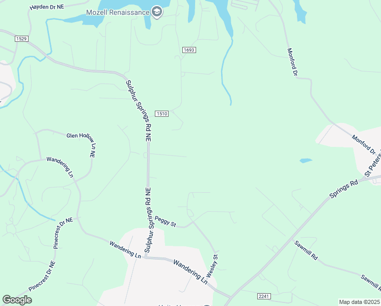 map of restaurants, bars, coffee shops, grocery stores, and more near 1292 Rucker Road in Hickory