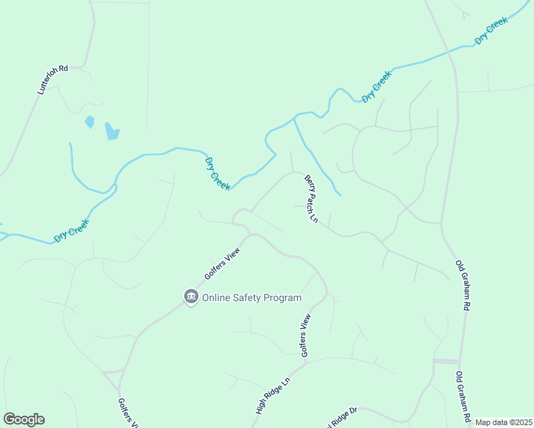 map of restaurants, bars, coffee shops, grocery stores, and more near 145 Lookout Ridge in Pittsboro