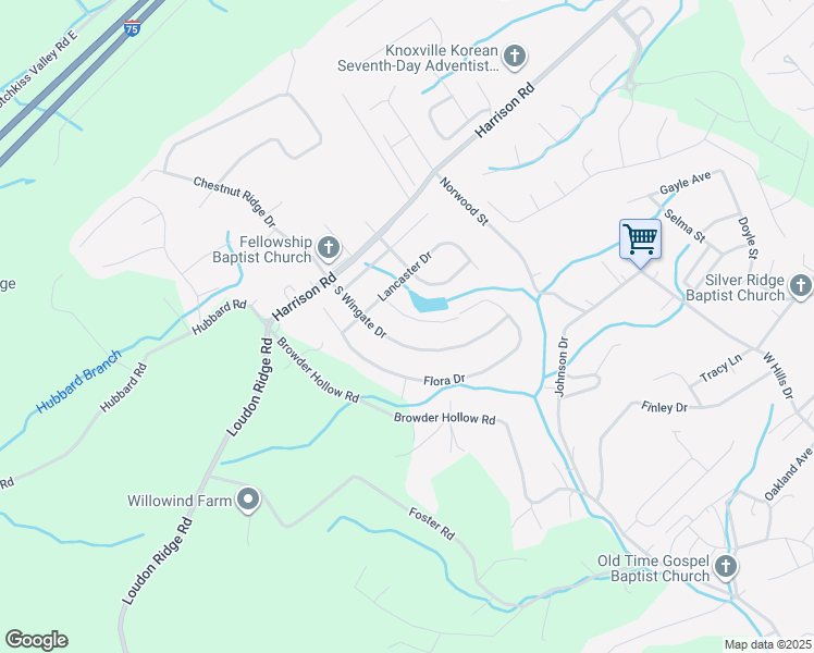 map of restaurants, bars, coffee shops, grocery stores, and more near 140 Portland Dr in Lenoir City