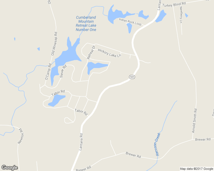 map of restaurants, bars, coffee shops, grocery stores, and more near 14040 Lantana Road in Crossville