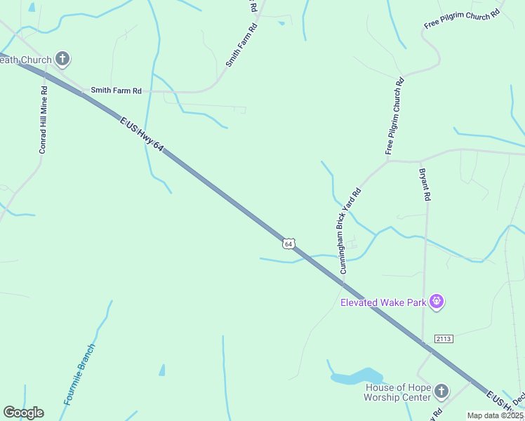 map of restaurants, bars, coffee shops, grocery stores, and more near 5691 East US Highway 64 in Lexington