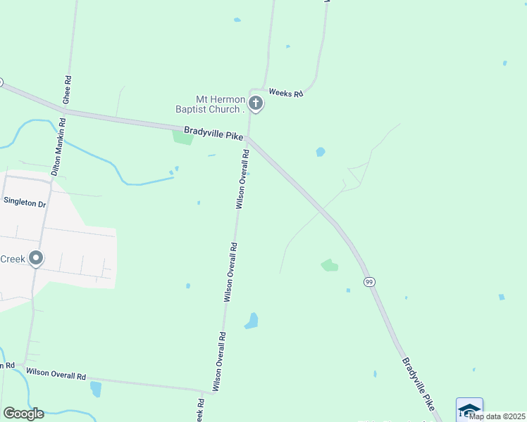 map of restaurants, bars, coffee shops, grocery stores, and more near 2683 Wilson Overall Road in Murfreesboro