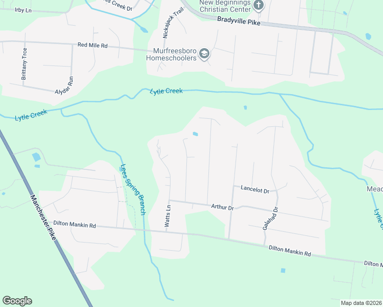 map of restaurants, bars, coffee shops, grocery stores, and more near 3201 Davey Drive in Murfreesboro