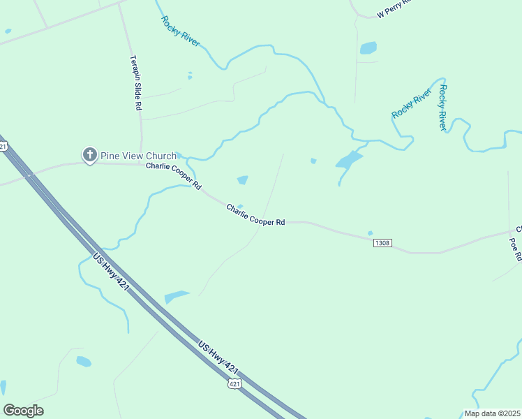 map of restaurants, bars, coffee shops, grocery stores, and more near 1880 Charlie Cooper Road in Staley