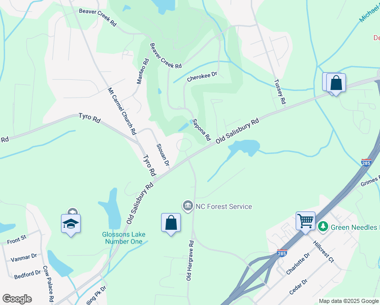 map of restaurants, bars, coffee shops, grocery stores, and more near 103 Arrowhead Circle in Lexington