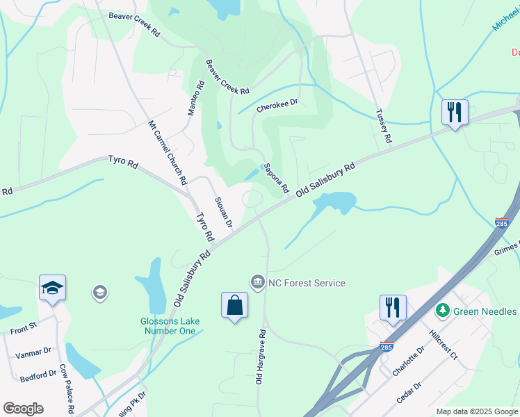 map of restaurants, bars, coffee shops, grocery stores, and more near 103 Arrowhead Circle in Lexington