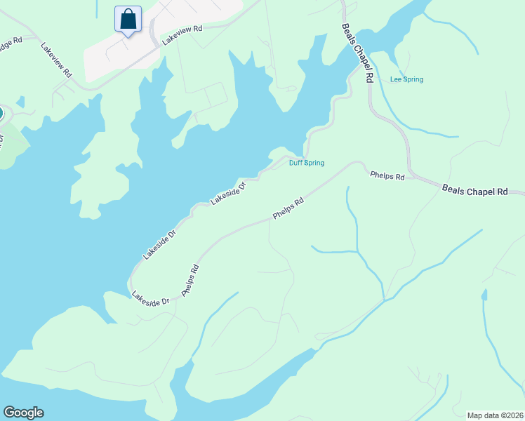 map of restaurants, bars, coffee shops, grocery stores, and more near 1031 Phelps Road in Lenoir City