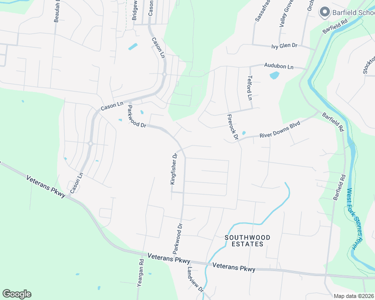 map of restaurants, bars, coffee shops, grocery stores, and more near 2527 Kingfisher Drive in Murfreesboro