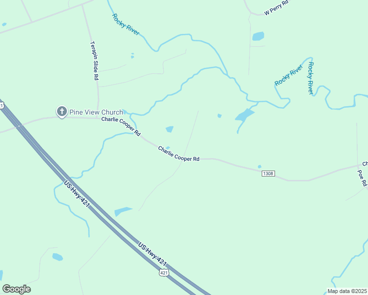 map of restaurants, bars, coffee shops, grocery stores, and more near 1880 Charlie Cooper Road in Staley