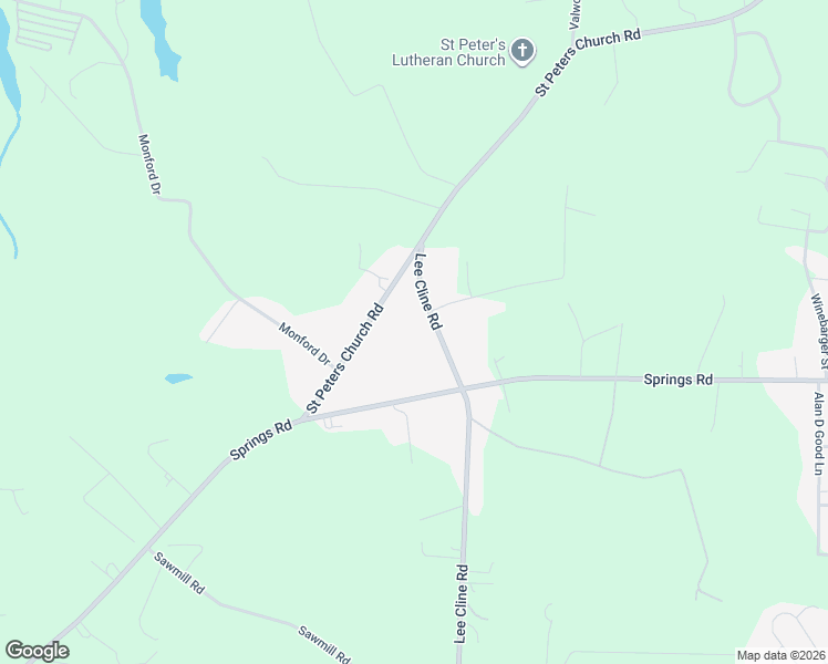 map of restaurants, bars, coffee shops, grocery stores, and more near 5911 Lee Cline Road in Conover