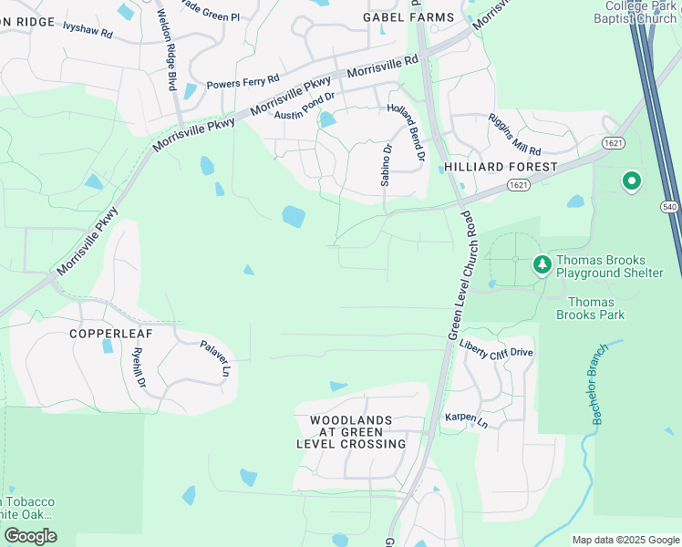 map of restaurants, bars, coffee shops, grocery stores, and more near 7612 Ballard Hill Lane in Cary