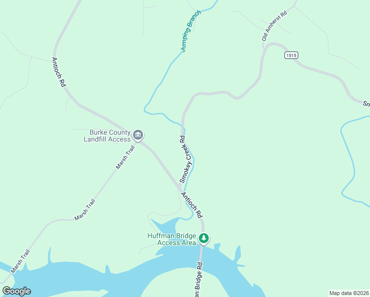 map of restaurants, bars, coffee shops, grocery stores, and more near 1837 Smokey Creek Road in Morganton